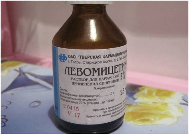 Применение левомицетинового спирта при отите и лечении заболевания