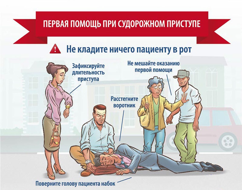 Первая помощь при судорожном припадке Первая помощь при судорожном припадке